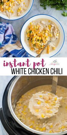 Chili Recipe Video, Instant Pot White Chicken Chili, Dinner Instant Pot, Chili Instant Pot, Pressure Cooker Recipes Chicken, Cheese Zucchini, Recipe Healthy Dinner, Instant Pot Chili, Zucchini Corn