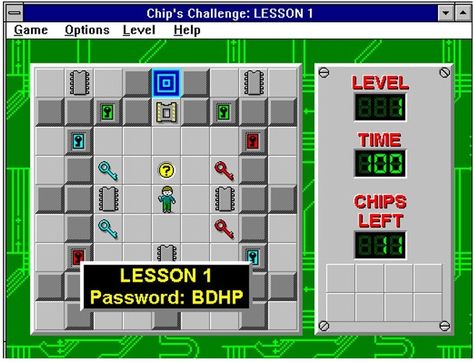 Chip's Challenge  Microsoft PC Games 90s 90s Computer Games, Challenge Games, Challenging Games, College Kids, Time 100, Old Games, Gaming Computer, Retro Gaming, Gaming Pc