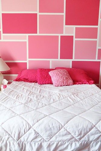 Room Color Ideas Bedroom, Pink Interior Design, Girls Room Paint, Playroom Inspiration, Wall Paint Patterns, Diy Girls Bedroom, Pink Look, Colourful Living Room Decor, Bedroom Wall Designs