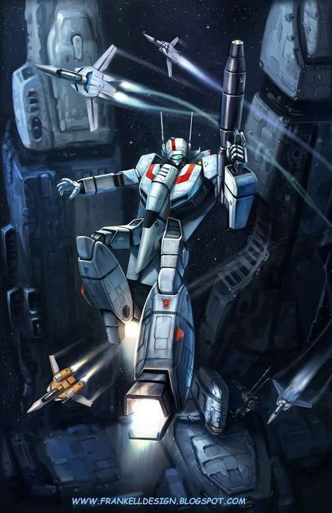 Robotech Anime, Macross Valkyrie, Macross Anime, Sci Fi Anime, Robotech Macross, Sci Fi Ships, 80s Cartoons, Gundam Art, Mecha Anime