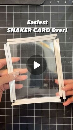 Creative Moments By G | Crafting Enthusiasts on Instagram: "Easiest SHAKER CARD Ever!" Shaker Cards, Birthday Cards, In This Moment, Birthday, On Instagram, Instagram