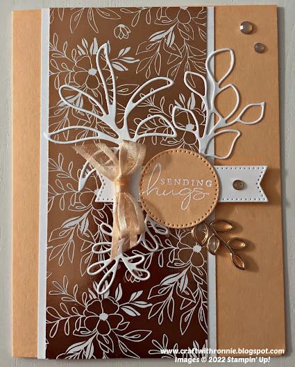 Su Splendid Day Dsp, Splendid Day Dsp Stampin Up Cards, Stampin Up Splendid Day Dsp, Splendid Day Dsp, Card Playing, Fall Greeting Cards, Fabric Cards, Nature Card, Day Designer