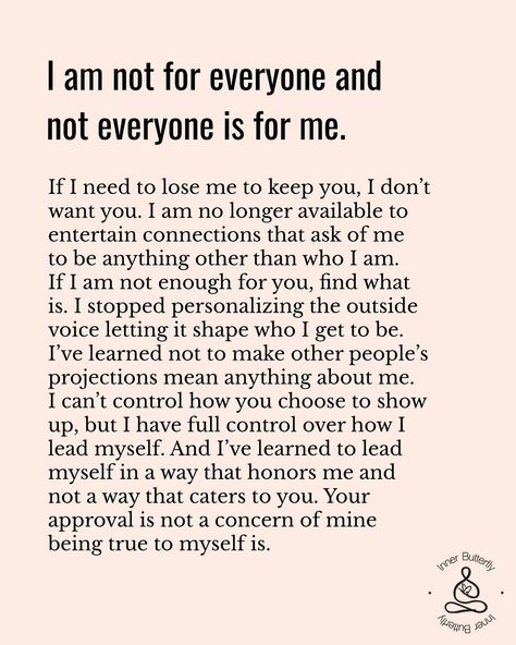 ✨When you learn your value, you don’t allow others to undervalue you. 🤍I no longer value others more than I value myself. ✨I don’t have this desperate need to be liked or wanted. ✨I know I’m not for everyone and everyone isn’t for me. Like me as I am or don’t, but I won’t shift and change to be liked. 💡I’ve learned that the relationship we have with ourselves alters the lens through which we see the world. 💎It alters how we view ourselves and what we think we are worthy of. 🤍Learn to v... You Don’t Value Me, I’m Not For Everyone, Valuing Yourself, Know Your Value, Value Yourself, Chemistry Notes, Your Value, My Values, Energy Healer