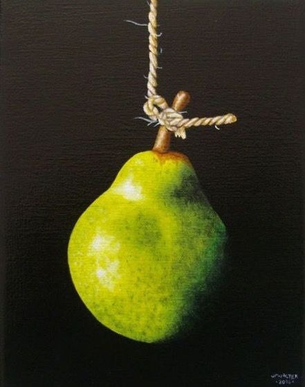 Jean-Pierre Walter | OIL | Pear at Juan Sanchez Cotan Juan Sanchez Cotan, Pear Still Life, Natural Forms Gcse, Suspended Art, Pear Art, Still Life Fruit, Food Projects, Still Life Oil Painting, Organic Forms