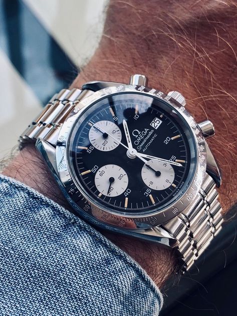 Omega Watch Mens, Omega Mens Watches, Omega Speedmaster Automatic, Speedmaster Omega, Omega Speedmaster Reduced, Mens Luxury Lifestyle, Stylish Watches Men, Timeless Watches, Fancy Watches