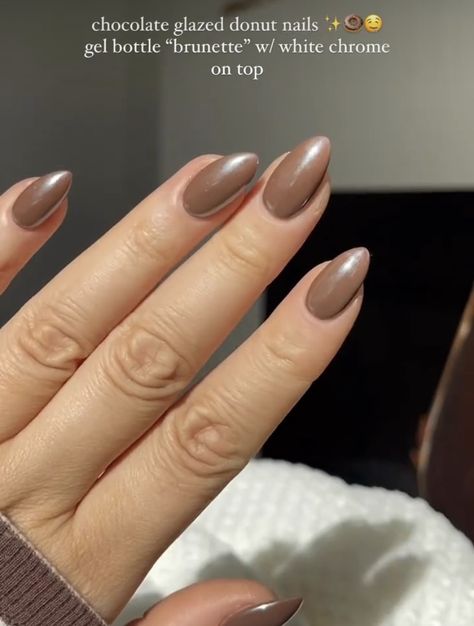 Latte Glazed Nails, Latte Chrome Nails, Caramel Chrome Nails, Nude Chrome Nails Square, Mocha Mousse Nails, Marron Nails, Cappuccino Nails, Chocolate Glazed Donut Nails, Taupe Nails