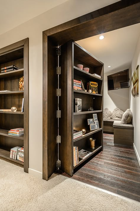 Hidden Door Bookcase, Panic Rooms, Bookcase Door, Recreational Room, Secret Room, Hidden Rooms, Safe Room, Secret Door, Hidden Door