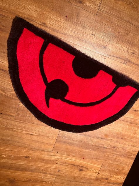 Naruto Rugs, Naruto Rug, Anime Rug Tufting, Anime Rugs, Rug Wall Hanging, Crochet Rug Patterns, Graffiti Style Art, Graffiti Styles, Anime Tattoos