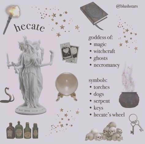 Goddess Magick, Hecate Goddess, Magia Das Ervas, Greek Mythology Gods, Witch Tarot, Wiccan Magic, Witch Spirituality, Wiccan Spell Book, Witchcraft Spell Books