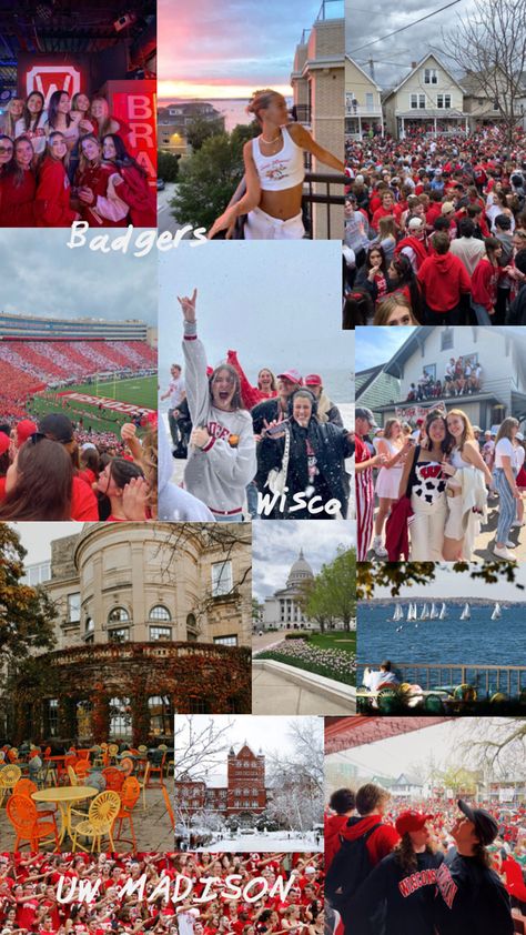 University of Wisconsin, Madison, UW Madison, badger game day, badgers, UW Madison aesthetic, frat parties, college asethetic, big ten schools, big ten aesthetic, football, big ten football Madison Aesthetic, Wisconsin Badgers Football, University Of Wisconsin Madison, Wisconsin Madison, Aesthetic Football, College Vision Board, Usa University, Tulane University, Frat Parties