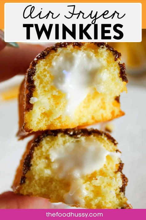 Air Fryer Fried Ice Cream, Deep Fried Twinkies, Fried Twinkies, Twinkies Recipe, Easy Desserts For Kids, Dessert For Kids, State Fair Food, American Snacks, Cut Recipe