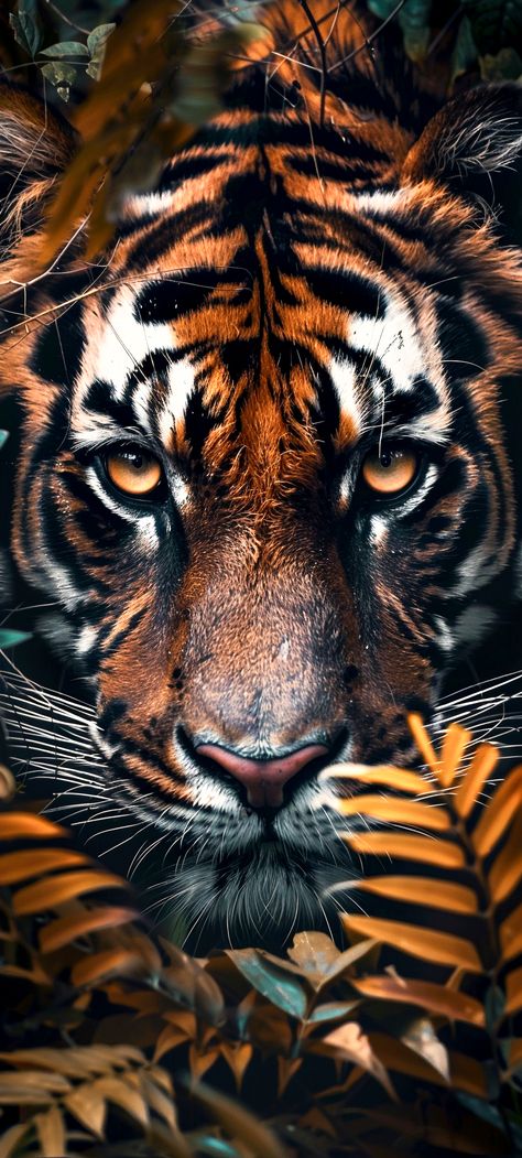 Tiger In The Jungle, Fierce Animals, Tiger Wallpaper, Dreamy Landscapes, Jungle Wallpaper, Wallpaper For Iphone, In The Jungle, Animal Photos, Wild Nature