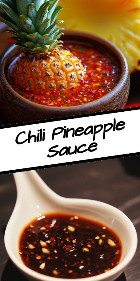 Chili Pineapple Sauce Recipe: A Sweet & Spicy Tropical Delight Elevate your meals with this homemade Chili Pineapple Sauce! Perfect for grilled meats, seafood, and stir-fries, this easy recipe combines sweet pineapple, zesty vinegar, and a kick of chili. Ready in just 20 minutes, this versatile sauce adds a burst of tropical flavor to your favorite dishes. #ChiliPineappleSauce #EasyRecipe #SweetAndSpicy #TropicalFlavors ..... Pineapple Vinegar, Pineapple Sauce, How To Make Chili, Pineapple Jam, Chilli Jam, Grilled Meats, Homemade Chili, Stir Fries, Grilled Meat