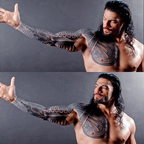 Samoan Tatau, Polynesian Tattoo Sleeve, Roman Reigns Tattoo, Tato Maori, Roman Reigns Family, Roman Reigns Shirtless, Roman Reigns Wwe Champion, Wwe Superstar Roman Reigns, Marquesan Tattoos