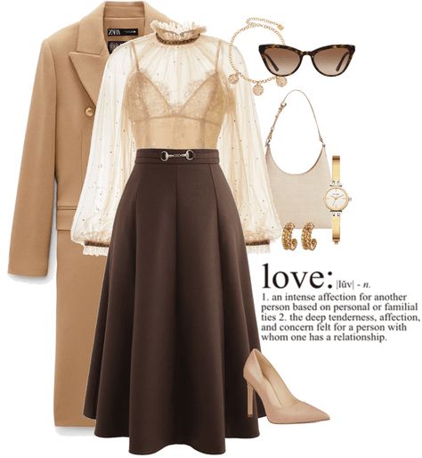 light academia Outfit | ShopLook Light Academia Dress Formal, Light Academia Date Outfit, Feminine Academia Fashion, Light Academia Outfit Skirt, Fancy Academia Outfit, Simple Light Academia Outfits, Light Academia Cottagecore Outfits, Winter Light Academia Outfits, Light Academia Pink Outfit