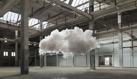 Artist Berndnaut Smilde Is Creating Clouds All Around the World Indoor Clouds, Cranes In The Sky, Mall Facade, Cotton Clouds, Kaohsiung, Dutch Artists, Event Poster, 10 Seconds, Sculpture Installation