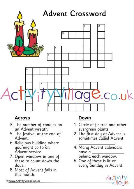 Advent Crossword Kids Advent Crafts, Christmas Crosswords, Sunday School Advent, Easter Bible Crafts, Christmas Crossword Puzzles, Ccd Activities, Sunday School Worksheets, Catholic Kids Activities, Christmas Crossword