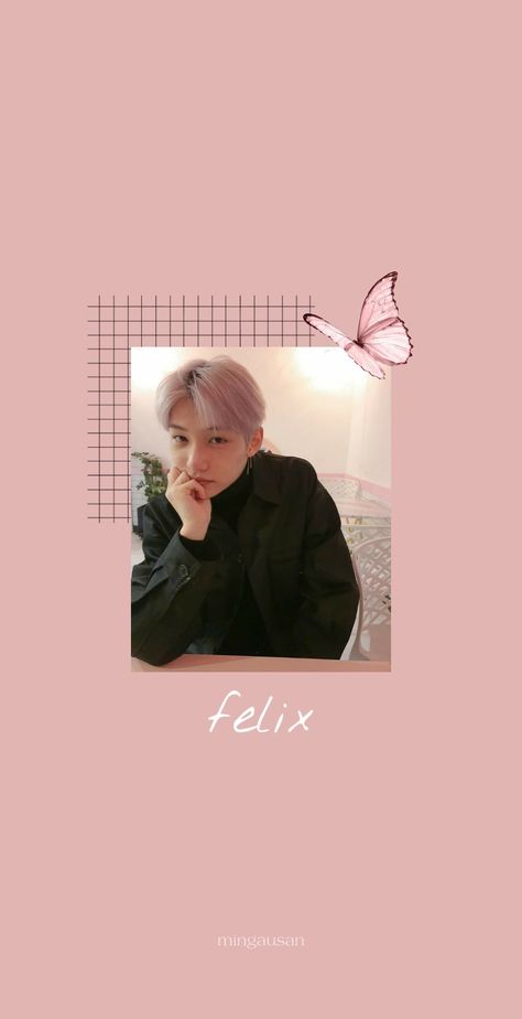 Felix/StrayKids/Wallpaper/Aesthetic/Edit/Pink/Soft #mingausan #picsart Felix Pink Aesthetic Wallpaper, Pink Felix Wallpaper, Straykids Pink Aesthetic, Felix Pink Wallpaper, Felix Pink Aesthetic, Skz Pink Wallpaper, Pink Kpop Wallpaper Aesthetic, Felix Pink, Straykids Aesthetic