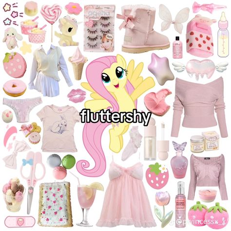 Fluttershy Aesthetic, Dolly Makeup, Kida Disney, Mlp Fluttershy, Kawaii Outfit Ideas, My Little Pony Costume, Character Inspired Outfits, My Lil Pony, Fandom Outfits