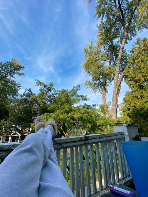 Sitting Outside Aesthetic, Sitting On The Porch Aesthetic, Sitting On Porch Aesthetic, Back Porch Aesthetic, Chill Day Aesthetic, Sunny Days Aesthetic, Sitting Aesthetic, Sitting On The Porch, Scary Bridges