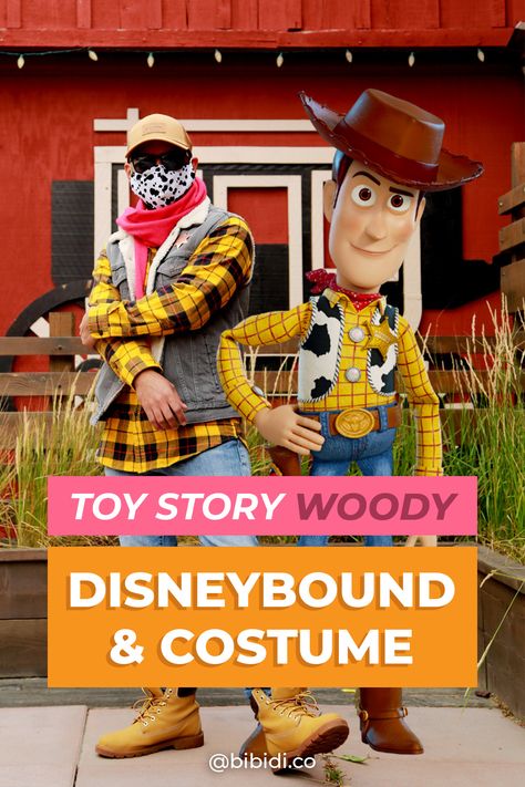 Disneybound Outfits Men, Toy Story Disneybound, Woody Toy Story Costume, Disneybounding Outfits, Toy Story Costume, Disney World Aesthetic, Disneybound Outfits, Toy Story Costumes, Woody And Buzz