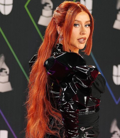 Christina Aguilera Red Hair, Christina Aguilera Hair, Latin Grammys, James Bond Girls, Cindy Crawford, The Vision, Christina Aguilera, Celebrity Look, So Much Love