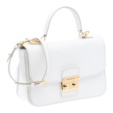 Quero NOW!! White Shoulder Bag, Handbag Stores, White Purses, White Handbag, White Leather, Miu Miu, Evening Bags, Purses And Handbags, Bags Handbags