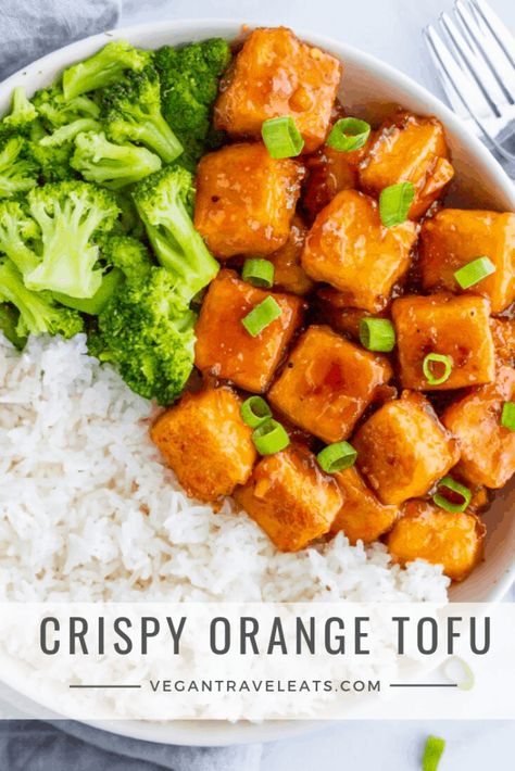 Orange Tofu Recipe, Orange Tofu, Recipe Tofu, Tofu Rice, Tofu Vegan, Tofu Recipes Vegan, Tempeh Recipes, Better Than Takeout, Tofu Recipe