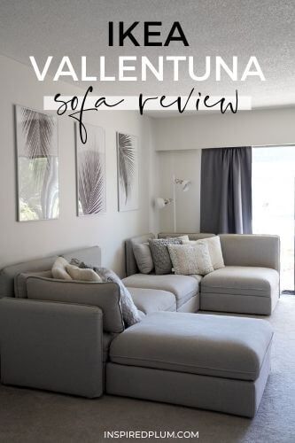 IKEA Vallentuna Review (For REAL Families) – Inspired Plum Vallentuna Ikea Ideas, Best Ikea Sectional Sofa, Ikea Vallentuna Ideas, Ikea Couches Living Room, Ikea Living Room Ideas Sofas, Ikea Sectional Sofa, Modular Sofa Living Room, Small Apartment Inspiration, Ikea Sectional