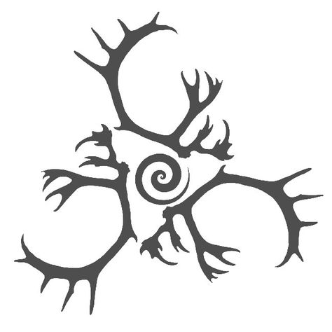 Cernunnos Tattoo, Druid Tattoo, Rune Design, Drum Craft, 42 Tattoo, Symbole Viking, Cool Symbols, Rune Tattoo, Nordic Tattoo