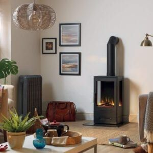 Electric Fires | Wilsons Fireplaces Electric Stove Fireplace, Inset Stoves, Electric Stove Fire, Fireplace Beam, Real Fire, Electric Fires, Hearth And Home, Electric Stove, Stove Fireplace