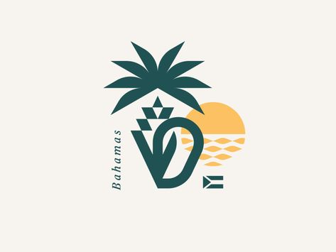 Bahamas jay fletcher Resort Logo, Sun Logo, Hotel Logo, Beautiful Branding, Logo Restaurant, Badge Design, Charleston South Carolina, Logo Mark, Typography Logo