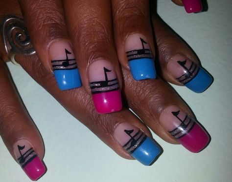 Music Themed Nails, Nails With Music Notes, Music Nail Art, Music Nails, Themed Nails, Nail Studio, Music Themed, Nails Nails, Nail Artist