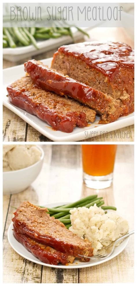 This is an easy classic brown sugar meatloaf recipe. If you have never had brown sugar in your meatloaf, you are in for a treat. Brown Sugar Meatloaf, The Best Meatloaf, Best Meatloaf, Favorite Comfort Food, Classic Brown, Meatloaf Recipes, Beef Dishes, Ground Beef Recipes, Main Dish Recipes