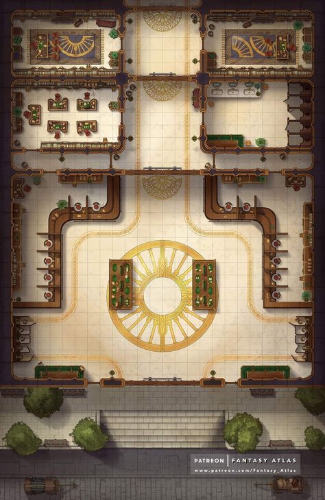 Steampunk Map, Bank Lobby, Bank Vault, Fantasy City Map, Map Layout, Building Map, Dnd World Map, Fantasy Town, Dungeon Master's Guide