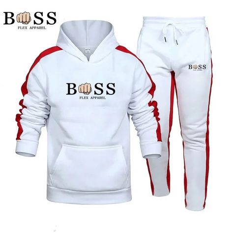 Mens Activewear Fashion, Hoodie And Sweatpants, Hoodie Set, Activewear Fashion, Gym Style, Gym Running, Sweatpants Set, Tracksuit Women, Running Clothes