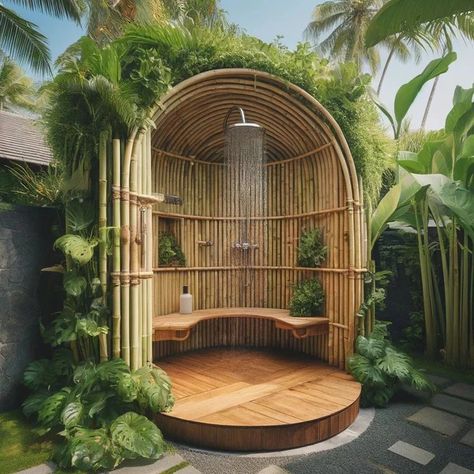 10 Best Outdoor Shower Ideas for 2024 – Rbrohant Outdoor Powder Room Ideas, Diy Outdoor Shower Ideas How To Build, Bamboo Outdoor Shower Ideas, Outdoor Powder Room, Rustic Outdoor Shower Ideas, Diy Small Backyard Ideas, Outside Shower Ideas, Outdoor Shower Inspiration, Vaulted Kitchen