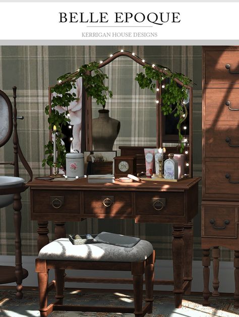 [KHD] Belle Époque Set (Sims 3) | Patreon Sims 3 Conversions, Mod Furniture, Sims Packs, Sims 4 Bedroom, Vintage House Plans, Sims House Design, The Sims 3, Sims 4 Cc Furniture, Sims 4 Build