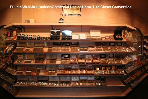 How to Buile a Walkin Humidor Plans & Construction Humidor Plans, Closet Conversion, Home Closet, Humidifiers, Humidor, Cigars, How To Build, Man Cave, Walk In