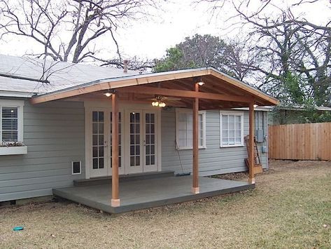 adding aluminum roof to house | 17 Best ideas about Covered Back Porches on Pinterest ... Patio Addition, Covered Back Porches, Covered Back Patio, Building A Porch, Porch Roof, Small Backyard Gardens, Backyard Porch, Aluminum Roof, Casa Container