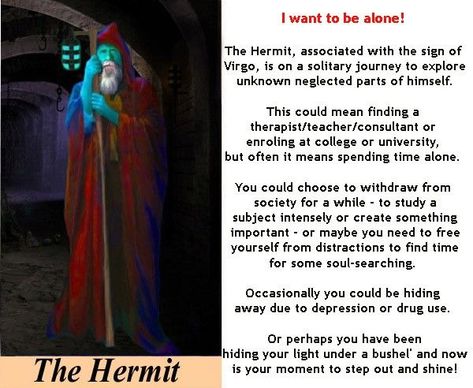 Hermit Tarot Card, What Are Tarot Cards, Spiritual Tarot, Hermit Tarot, The Hermit Tarot, Learn Tarot, Cards Meaning, Card Meanings, Tarot Cards For Beginners