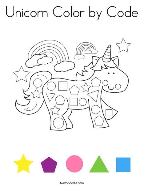 Unicorn Color by Code Coloring Page - Twisty Noodle Unicorn Kindergarten Activities, Never Let A Unicorn Scribble Activities, Unicorn Worksheets Free Printable, Preschool Unicorn Activities, Unicorn Activities Preschool, Unicorn Crafts For Preschoolers, Unicorn Activities For Kids, Unicorn Books, Twisty Noodle