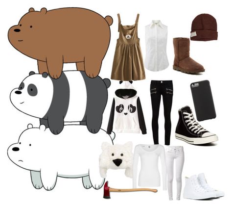 "We Bare Bears" by zozo-chan ❤ liked on Polyvore featuring moda, San Diego Hat Co., Paige Denim, Michael Kors, UGG Australia, Converse, G-Star, rag & bone, Krochet Kids e Case-Mate We Bare Bears Costume, We Were Bears, Ice Bear We Bare Bears, San Diego Hat, Bear Costume, Ice Bears, Sleepover Activities, Bear Outfits, We Bare Bears