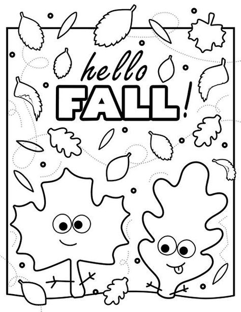 Fall Free Printables Preschool, Fall Leaf Preschool Crafts, November Coloring Sheets Free Printable, Leaf Coloring Page Free Printable, Fall Templates Printables, Fall Worksheets For Preschool, Squirrel Scouts, Leaves Coloring Pages, Fall Leaf Art