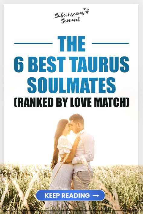 If you're a Taurus, you're probably wondering which zodiac signs make the best soulmates for you. Here's a list of the best Taurus soulmates, ranked by love match. via @subconsciousservant Taurus Perfect Match, Taurus Soulmate Zodiac Signs, Taurus Compatibility Relationships, Taurus Best Love Match, Taurus And Leo Compatibility, Taurus And Taurus, Pisces Man Taurus Woman, Best Match For Taurus Woman, Taurus And Scorpio Compatibility