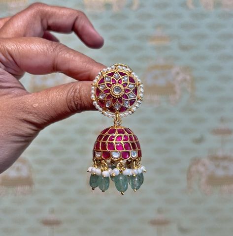 Love it? Don’t miss out on them! Stunner earrings are now live on the website .. 💕 #rajatamaya #silver #silverjewelry #earrings #jhumkas #chandbalis #templejewellery Jhumkas Gold, Diamond Earrings Online, Ear Tops, Haram Designs, Stunning Nails, Jewellery Board, Indian Bridal Jewelry Sets, Indian Bridal Jewelry, Jewellery Indian