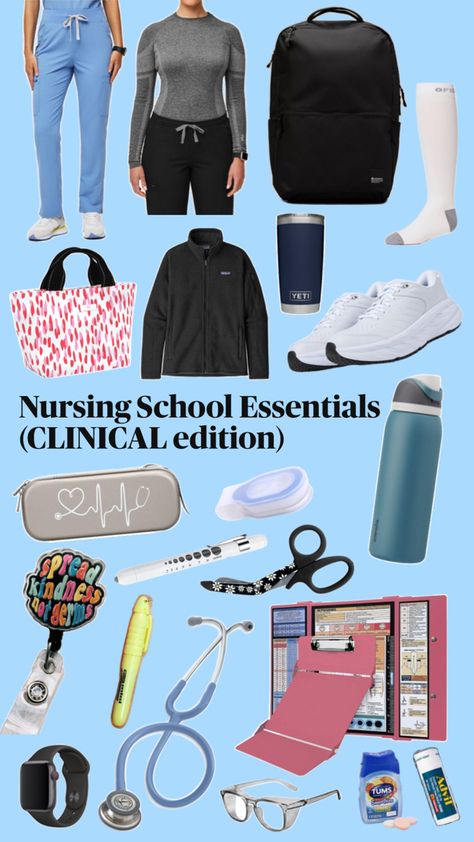 Nursing Student Must Haves, Nursing School Backpack, Nicu Nurse Education, Nursing School Essentials, Vet Aesthetic, Cna Aesthetic, Nursing School Outfit, Nursing Aesthetic, Scrub Outfits