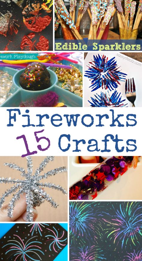 15 Fireworks Crafts - these are perfect for Bonfire night Crafts To Play With, Bonfire Activities, Bonfire Crafts, Fireworks Crafts, Bonfire Night Crafts, Bonfire Night Activities, Fireworks Craft For Kids, Sparklers Fireworks, Fireworks Night