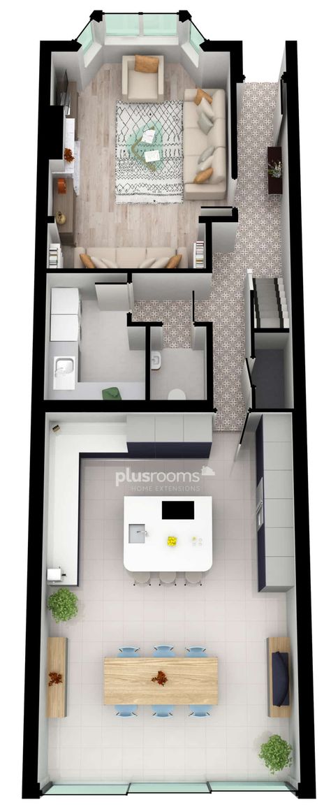 1930s House Extension Floorplan, Kitchen Extension Floor Plan, Victorian Terrace Kitchen Extension, Terraced House Kitchen, Terrace House Kitchen, Kitchen Extension Layout, Victorian Terrace Extension, Victorian House London, Victorian Terrace Kitchen