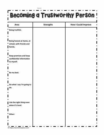 Honesty Worksheets Free Printable, Trustworthiness Activities For Kids, Lying Worksheets For Kids, Honesty Worksheets For Kids, Trust Worksheets, Mentee Activities, Regulation Station, Therapeutic Classroom, Teaching Friendship